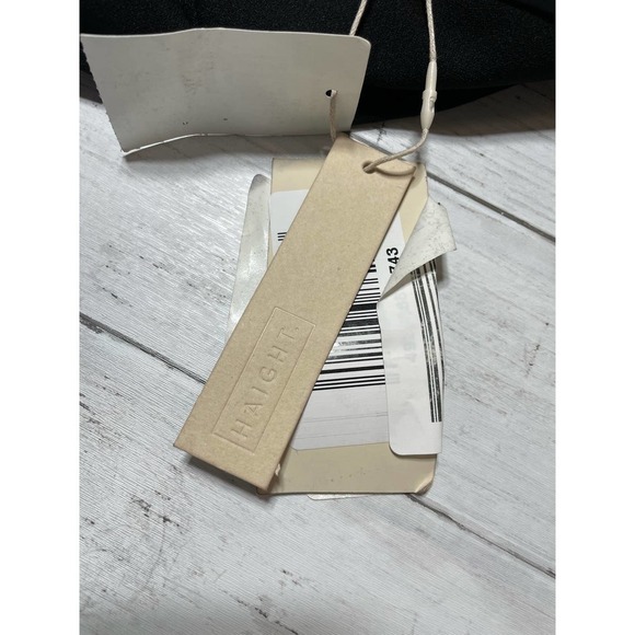 Haight women’s Maria Crepe Off The Shoulder One Piece Swimsuit bathingsuit black - Picture 9 of 12